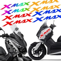발통마켓 YAMAHA XMAX300 반사 스티커 카울 대형 로고 커버, XMAX1줄(화이트), 1개