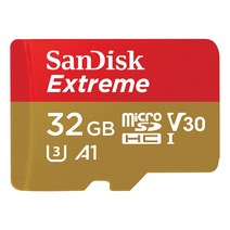 샌디스크 익스트림 마이크로 SD 카드 CLASS10 100~160MB/S (사은품), 32GB