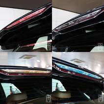 제네시스GV70 헤어라인 트렁크지붕 스포일러커버 패드 루프 악세사리 몰딩파츠 인테리어 튜닝용품, 블루