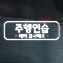더굿데이 도로연수 주행연습 운전연습 차량 스티커 15종, 05-13 반사화이트_도로 주행스티커