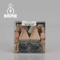 브리뮤 편백 피톤치드 차량용 디퓨져 방향제, 세트(7ml*2개+클립)