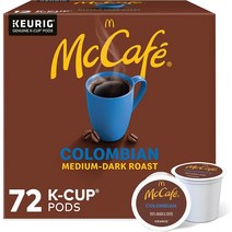 맥카페 콜롬비아 미디엄 다크 로스트 큐리그 캡슐 72개 McCafe K-Cup Pods Colombian