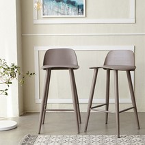 [베스트리빙] 링고 8063 바의자 2개, 색상:그레이(베이지)