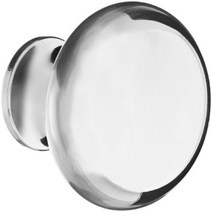 Rockwood 841.26 Brass Ball Knob 1-1/4” Ball Diameter 3/4” Base Diameter 1-1/8” Projection Polish, 1