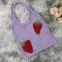 패션 할로우 니트 숄더 백 여성 간단한 크로 셰 뜨개질 토트 디자이너 수제 쇼핑 탑 핸들 가방 숙녀 핸드백 지갑