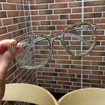 근시 원시 여성 선글라스 빈티지 클리어 렌즈 안경 숙녀 럭셔리 라인 석 안경 남성 광학 음영