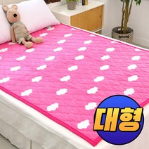 한일의료기 전기이불 빨아쓰는 전기요 캠핑용 전기매트 워셔블 정기장판, 무자계 극세사 러블리핑크, 대형
