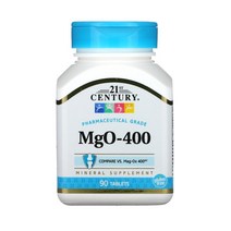 21 센츄리 산화 마그네슘 MgO 400 90 정, 90정, 1개
