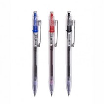 동아 심플펜 뉴엔P-10 0.5mm 0.7mm 저점도 하이브리드 잉크 매끄러운 필기감 그립감 좋은 필기구, 블루(투명)