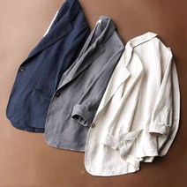 벨리타앤코 여성 린넨자켓 여름 빅사이즈 마이 캐주얼 정장 mdx91