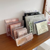 깔끔한 화장대 심플한 아크릴 트레이 화장품 진열 정리함 투명, 소 사이즈
