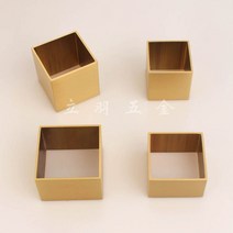 북유럽 가구 다리 호두나무 식탁의자 순동백발싸개 북유럽 원목가구 소파 사각형 황동 철물보호발싸개, 19 길이55와이드55높음20두꺼움1.5