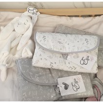 에피키즈 방수매트파우치 휴대용방수매트 방수요 기저귀매트, 화이트