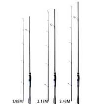 SHILONG 민물 바다 좌대 워킹 전천후 루어 낚시대 배스 우럭 광어 쭈꾸미, 1.98m(작은 생선)