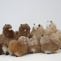 동광 스토리 페루산 핸드메이드 알파카 라마인형, 다크 브라운 COLOR MIX, 가로 15cm x 세로 17cm(꼬리 미포함)