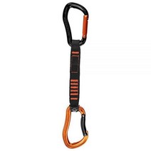 와일드컨츄리 일렉트론 스포츠 퀵드로우 암벽등반 장비 클라이밍, Orange / Black, 17CM