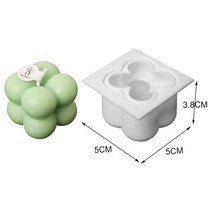 향초만들기큐빅 버블 볼 아로마 양초 실리콘 몰드 기하학적 원형 에폭시 석고 DIY 수제 비누 홈 데코, 11 Mini-magic