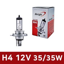 바이오라이트/ 오토바이 전조등/H4 12V35_35W/모터싸이클/상향등, 1. H4 12V35_35W CLEAR_1개