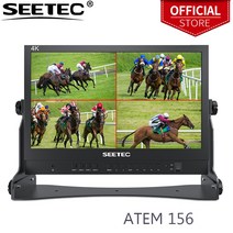 SEETEC ATEM156 15.6 인치 라이브 스트리밍 방송 디렉터 모니터 4 HDMI 입력 출력 쿼드 스플릿 디스플레이 ATEM 미니