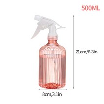 플라스틱 식물 꽃 물뿌리개 500ml 스프레이 병 미스트 스트림 물뿌리개 집 정원 식물 관개 용품, 01 Pink