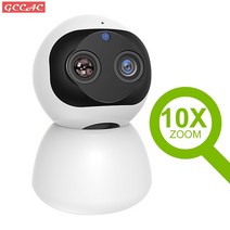 가정용 집안 가게 cctv 강아지 홈캠 hd 10x 줌 21080p 스마트 홈 wifi ip 카메라 실내 보안 감시 ptz 360 비디오 모니터 아기보모애완 동물 캠, 1080p 카메라 전용, 우리 플러그