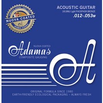 Adamas - Nouva Phosphor Bronze Coated Acoustic Light / 아다마스 코팅 통기타줄 012-053 (1818NU), *, *, *