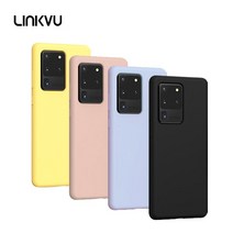 [갤럭시S/노트]Linkvu 코튼 소프트 컬러 실리콘케이스 갤럭시 S23 S22 S21 FE 울트라 S20 S10 노트20 노트1