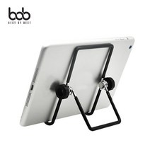 bob 논슬립 와이어 접이식 거치대 스마트폰 태블릿PC 갤럭시탭 아이패드 e북 홀더, 화이트, 대형