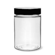 MIR 유리병 일자형 딥캡 500ml 원형 잼병 수제청 공병 소분저장 밀폐유리용기, 1개