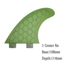 BiLong FCS 핀 1 센터 서핑 보드 웨이크 바디, 05 green
