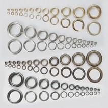 아유디 [낱개]아일렛링 100개 끈구멍 단추, 흑니켈#150(4mm)