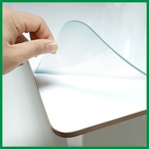블루몬스터 맞춤 투명 유리대용 식탁매트 책상 데스크 매트 2mm, 사각, 70cm x 170cm (라운딩가능)