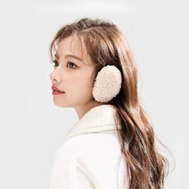 1+1 구우스 추운 한겨울에도 하나도 안춥귀 따뜻한 분리형 귀마개 2p, 뽀글이, M, 블랙