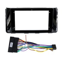 안드로이드 자동차 라디오 프레임 키트 현대 H350 솔라티 용 자동 스테레오 센터 콘솔 홀더 페시아 베젤 페이스 플레이트 9 인치, [03] frame-cable, [01] 쿼드 코어