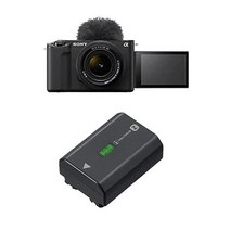 Sony 28~60mm 교환 가능 렌즈(소형 및 경량 4K60p 12.2메가픽셀 5축 디지털 안정화)를 갖춘 ZV-E1 콘텐츠 제작 풀 프레임 카메라 + 추가 배터리 FZ10