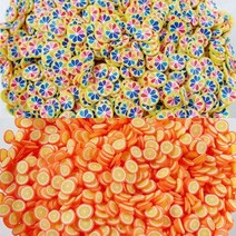 반달이네집 슬라임 토핑 오렌지 폴리머 2종 (20g), 2.주황 오렌지