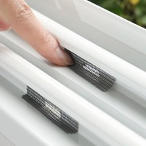 창문 베란다 물구멍방충망 창틀보수 틈새 모기장 10개, 화이트