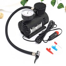 미니 에어콤프레셔 휴대용 12V 300psi 자동차 타이어 팽창기 기관차 공기 압축기 펌프 자전거 바이크 오토바이 공용, 한개옵션0