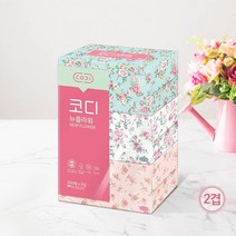 코디 뉴플라워 PTF03171N 2겹 250매 미용티슈 각티슈 (3개입), 3팩 (9개입)