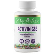 Paradise Herbs 액티빈 GSE 90정 Activin Grape SE w/Amla 125 mg - 90