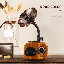 레트로 블루투스 스피커 나무 휴대 상자 무선 미니 야외 사운드 시스템 TF FM 라디오 M 식 MP3, 목재