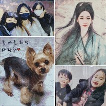 국내 사진 보석 십자수 큐빅 비즈아트 도안 액자형 주문제작 DIY 명화 어린이 아이돌, 5