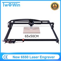 CNC조각기 레이저 각인기 마킹기 6550 20w 조각 기계 12V 5A CNC 2 축 15w 65x50cm 비상 정지, [02] 2500mw laser, [02] 6550 with offline