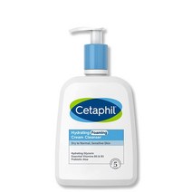 세타필 Cetaphil Cream to Foam 페이스 워시 하이드레이팅 포밍 크림 클렌저 2268g(8온스) 일반 피부부터 건조하고 민감한 피부용 진정 프리바이오틱 알로에 함유, 16 Fl Oz (Pack of 1)
