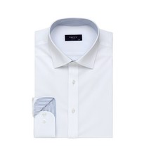 바찌 면혼방 스판 기본 비즈니스 슬림핏 긴소매 셔츠 화이트 VD1L3BS517A0