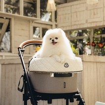 해리스펫 강아지 유모차 컴포터 쿠션 범퍼 쁠리에 시리즈, 네추럴아이보리