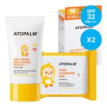 아토팜 이지워시 선로션 기획세트x2, 60g, 60ml