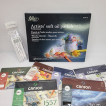 동아측기 갤러리 문교 아티스트 소프트 오일파스텔 48색 드로잉 세트 (찰필 엽서패드 캔손), 5번