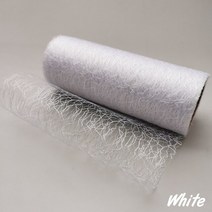 할로윈분장 할로윈장식품 할로윈천 15cm 10 야드 튤 롤 오간자 패브릭 리본 투투 스커트 웨딩 부케 의자 새시 테이블 러너 생일 파티 장식 92M, 12.White