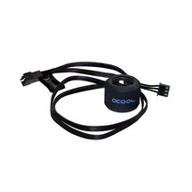 Alphacool 15367 오로라 하드튜브 LED 링 16mm 딥 블랙 - 디지털 RGB 모딩